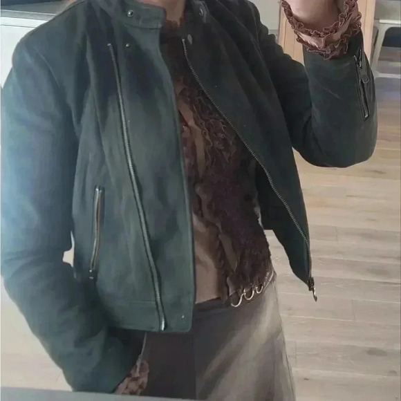 Banana Republic suede moto jacket - Picture 8 of 8